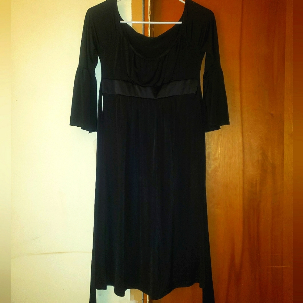 Black Vintage Cocktail Dress, Women's Size M